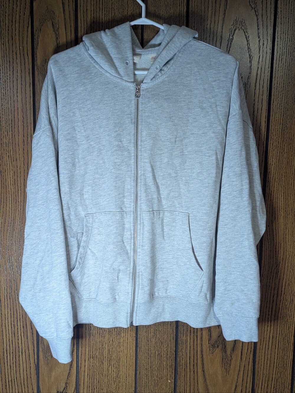 Levi's Light Gray Lightweight Hooded Zip Sweatshirt Like New Size M